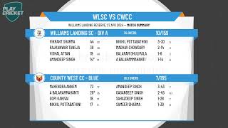 Melbourne Cricket Association  West  T35Div AWilliams Landing SC  Div A v County West CC  Blue [upl. by Bluefarb36]