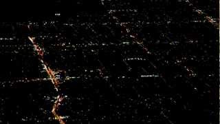 Twinkling city lights across the Los Angeles Basin [upl. by Golding]