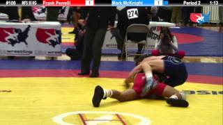 55 KG SF  Frank Perrelli NYAC vs Mark McKnight NLWC [upl. by Asor]