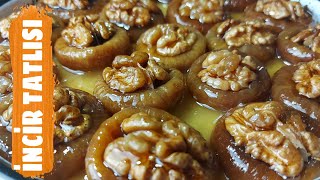 İNCİR TATLISI TARİFİ 👍 CEVİZLİ KURU İNCİR NASIL YAPILIR✅ Fig Dessert Recipe✅ Amazing Sweet of Figs [upl. by Viviyan]