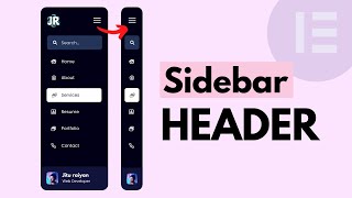 Elementor Vertical Header with Sidebar Navigation Menu in WordPress  Elementor Side Vertical Menu [upl. by Yelekalb349]