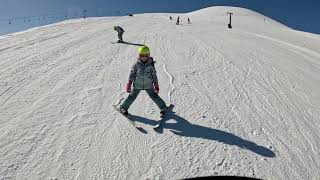 clases de ski  sofi y leo  Llaima 6 [upl. by Oiramad]