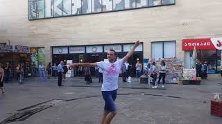 Tbilisi 18072018 metro Akhmeteli Qartuli cekvebi Грузинские танцы [upl. by Anaig]