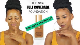 ESTEE LAUDER DOUBLE WEAR FOUNDATION  DEMO  REVIEW [upl. by Gassman]