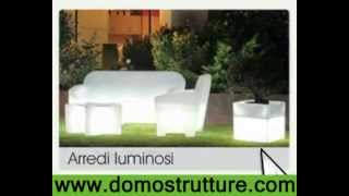 Domo Strutture arredo online mobili luminosi arredamenti design [upl. by Nerin491]