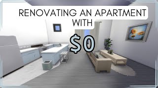 How I Transformed A San Myshuno Apartment With No Budget  The Sims 4 No Money Challenge [upl. by Am]