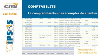 Tuto  COMPTABILITE  Comptabilisation des acomptes de chantier [upl. by Dara]