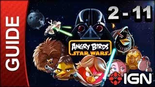 Angry Birds Star Wars Death Star Level 211 3 Star Walkthrough [upl. by Stoecker]