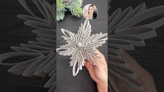 WoW Christmas Craft  3D Christmas Snowflake  Christmas Decor [upl. by Baptlsta5]