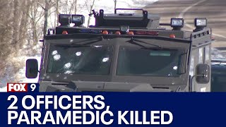 Burnsville police officers shot 2 officers and 1 first responder killed [upl. by Ahsai341]