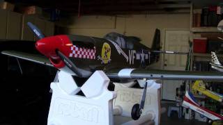 EFlite P51B Mustang 32e ARF  Completed [upl. by Noret]