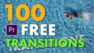 100 FREE Smooth Transitions for Adobe Premiere Pro [upl. by Amelus545]