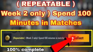 REPEATABLE   Week 2 only spend 100 minutes in matchesbgmimission [upl. by Sternberg]