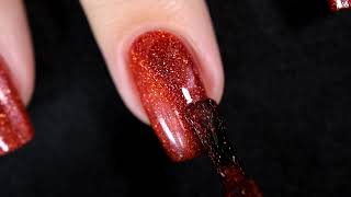 Red Holographic Nail Polish [upl. by Drofliw]