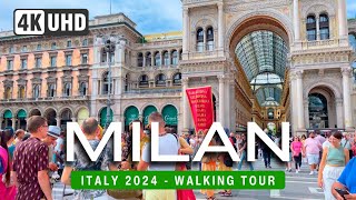 MILAN Walking Tour 4K 🇮🇹 ITALY 2024 👠Milano Walk ▶129 min [upl. by Bernadene715]