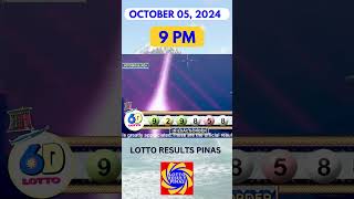 Lotto Result October 5 2024 9PM 6 Digit 6D Lotto  PCSO Lotto Result Today pcsolottoresulttoday [upl. by Reagen]