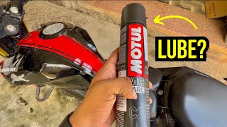 MOTUL C2 CHAIN LUBE REVIEW  MOTUL CHAIN LUBE BUY OR NOT  CHAIN LUBE MOTUL  THE APACHE GUY [upl. by Tome]