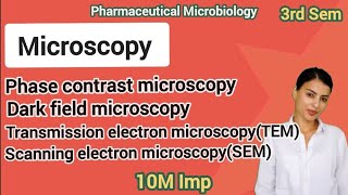 MICROSCOPY  PHARMACEUTICAL MICROBIOLOGY  3RD SEMESTER nitaragautam [upl. by Parcel613]