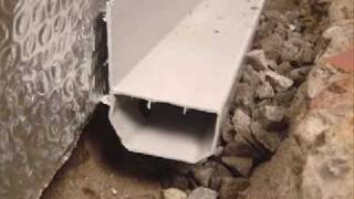 Basement Waterproofing  WaterGuard Perimeter Drainage Channel [upl. by Ermin]