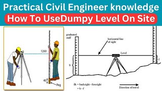 How To Use Dumpy Level On Construction Site  Practical Civil Engineering Knowledge [upl. by Asilav100]