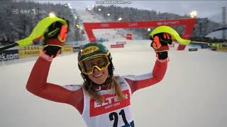 Katharina Liensberger Levi 2023 3Platz ORF [upl. by Ybrad]