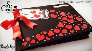 Scrapbook 💗  Handmade  S Crafts  gift for her  gift for him  scrapbook ideas  Handmade gifts [upl. by Airol]