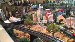 HampD Model Railroad Helicopter Tour [upl. by Gisella]