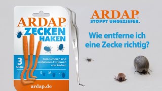 ARDAP  Zecken richtig entfernen [upl. by Akinirt]