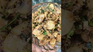 Viral Butter garlic mushroom recipe 🍄🤤 shorts ytshorts trending foodgarlicmushroomrecipe [upl. by Wallie]