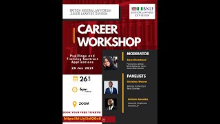 Careers Workshop Pupillage and Training Contract Applications  BNLF JLD Webinars [upl. by Bainbridge]