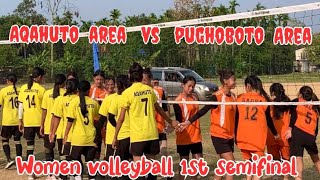 Women volleyball 1st semifinal matchpughoboto area vs Aqahuto area at Shokhuvi 15th SGSA [upl. by Corkhill]