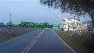 NORTH CAROLINA BACKROADS  Early rainy drive Polk Mtn NC to Biscoe NC on wet country roads  ASMR [upl. by Ienttirb]