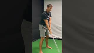 Initiate with your belt buckle into the backswing golfexercise improveyourgolf golf golfswing [upl. by Nyrrat]