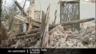 Earthquake in LAquila in Italy [upl. by Reinaldo]