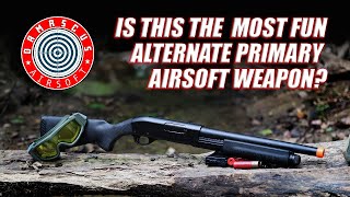 Affordable Alternate Primary Weapon  CYMA M870 Full Metal Airsoft Shotgun Review [upl. by Ecyrb]