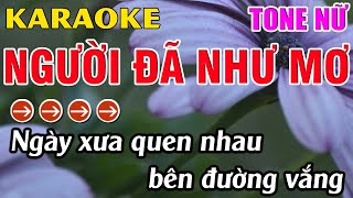 Người Đã Như Mơ Karaoke Tone Nữ Karaoke Hoàng Long  Beat Mới [upl. by Lacefield]