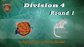 Atlasbasket  Div 4Round 1  RUM AND GUN vs SLOW LEOPARDS1st half [upl. by Kirkwood]