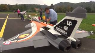 RC Jet Model DASSAULT RAFALE twin Turbine Engine Fighter Aircraft [upl. by Cheney]