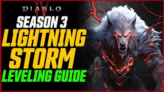 Season 3 Lightning Storm Druid Leveling Guide Level 150  Diablo 4 Poison Storm Build Guide [upl. by Edia]