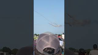 Canadian Snowbirds AWESOME splitting maneuver over the crows at 2024 OshKosh EAA AirVenture [upl. by Dorinda]