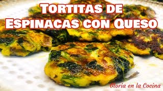 Receta de Tortitas de Espinacas con Queso  Deliciosas Saludables y Fáciles  Gloria en la Cocina [upl. by Senzer]