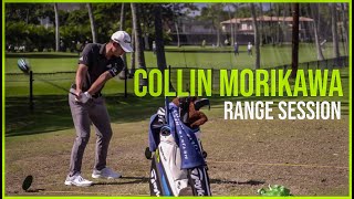 Watch Collin Morikawa Range Session  Warm up Swings [upl. by Ishii]