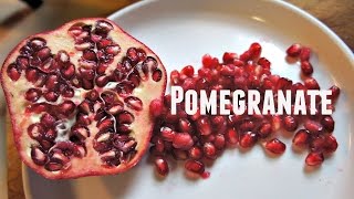 Tasting Pomegranate amp How to Open One 2 Easy Ways [upl. by Brenan]