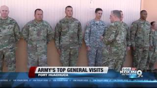 Armys Top General visited Ft Huachuca today [upl. by Lalitta15]