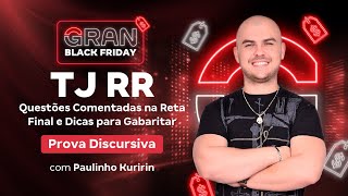 Concurso TJ RR  Questões Comentadas na Reta Final e Dicas para a Prova Discursiva [upl. by Gluck544]