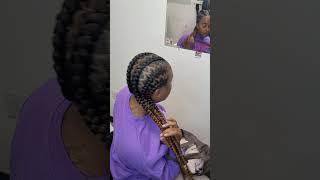 Cornrows with Zigzag parts hairstyle trendingshorts viralvideo haircare [upl. by Cathee]