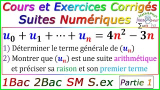 Les Suites Numériques  Cours et Exercices corrigés  2Bac – Partie1 [upl. by Neda219]