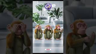 quotThree Wise Monkeys  See No Evil Hear No Evil Speak No Evil Explainedquotshotsvideo ytshort [upl. by Anevad]