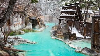 Staying at a Secret Japanese Hot Spring Like a Blue River♨️  Adachiya Ryokan Fukushima [upl. by Leone]