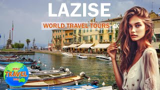 ONE OF THE MOST BEAUTIFUL VILLAGES ON ITALY LAZISE ITALY 4k LAKE GARDA [upl. by Yralih]